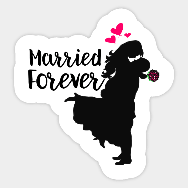 Wedding day - married forever Sticker by KK-Royal